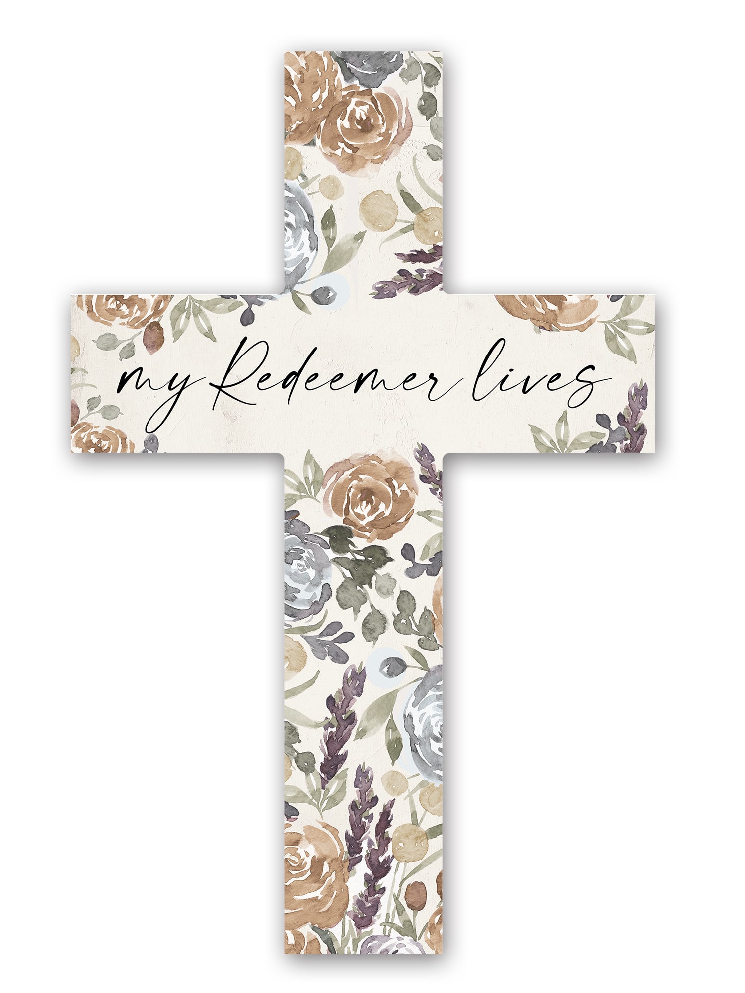 16" Redeemer Lives Colorful Cross